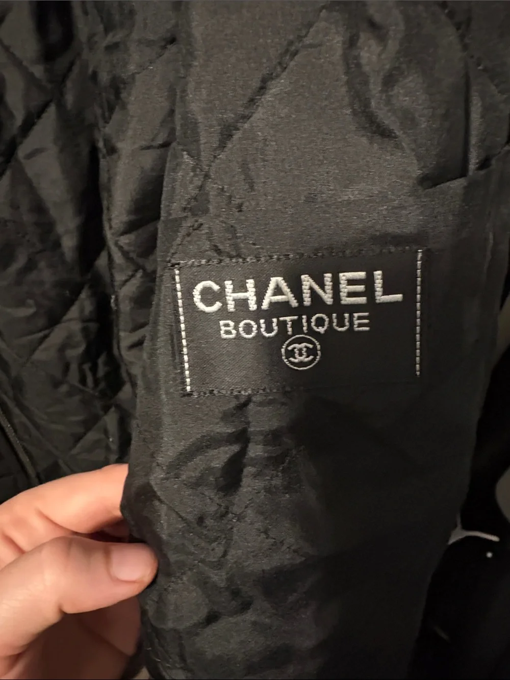 CHANEL Black Lightweight women’s Windbreaker Jacket